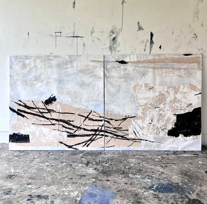 Diptych: Seeing beauty in the past 120x240 cm